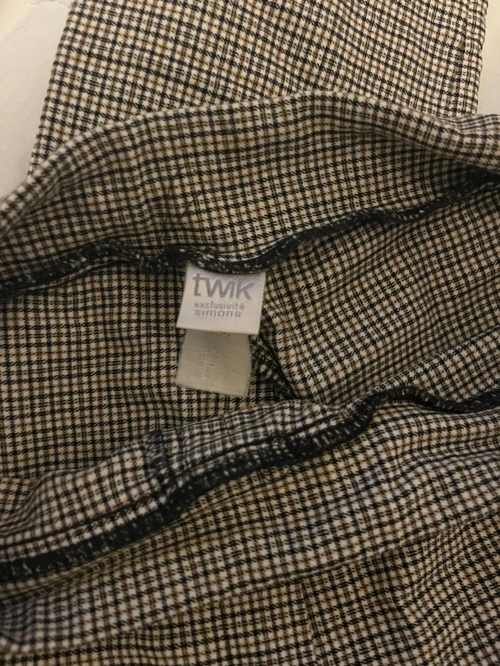 twik checked jegging/ tight pants